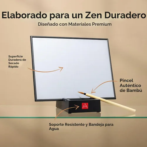 Vista 3 de Buddha Board – La tabla original de pintura con agua para la atención plena y la creatividad – Regalo único para artistas, adultos y niños