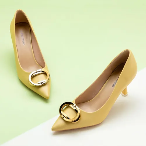 Vista 2 de C.Paravano Zapatos de tacón I para mujer I Zapatos de tacón para mujer I Zapatos de diseñador I Tacones de aguja I Elegantes Zapatos I Hebillas