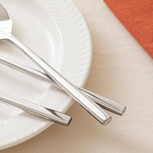Vista 6 de KINGSTONE Juego de cucharas de cena, cucharas de mesa de cubiertos de 12 piezas, cucharas de acero inoxidable de grado alimenticio de alta calidad
