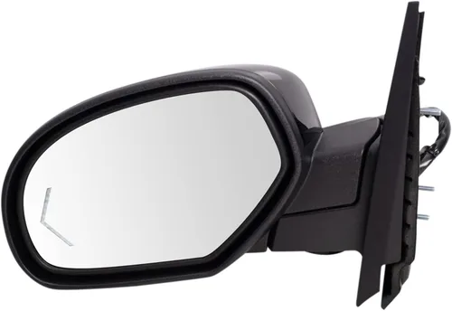 Vista 51 de TRQ Espejo plegable con calefacción eléctrica del lado del conductor con indicador de punto ciego pintura a juego negro liso compatible con Kia