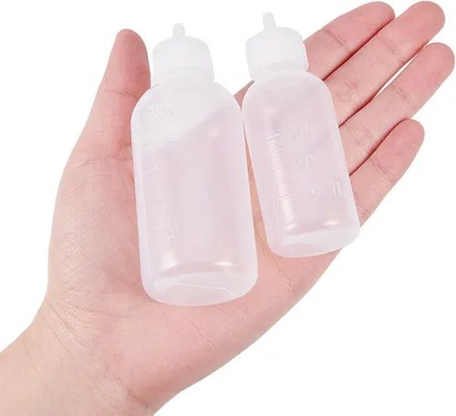Vista 2 de FJNATINH Botella exprimible de pegamento con punta de aguja de 30 cc, botellas aplicadoras de puntas de precisión, paquete de 5