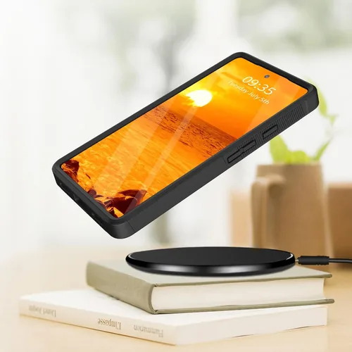 Vista 3 de Funda para Pixel 6A, Híbrida de Doble Capa de Servicio Pesado Resistente a Prueba de Golpes PC Duro + Funda Protectora de Silicona Suave para Google