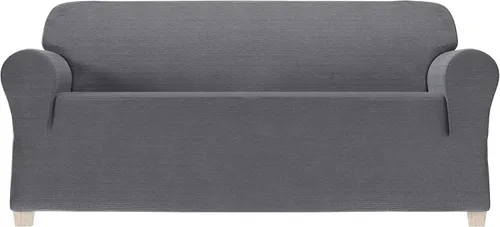 Vista 18 de Zenna Home Funda elástica de felpilla para sofá, color marfil/hueso, 1 pieza, suave y elástica para sofás, tela resistente a las arrugas, fácil