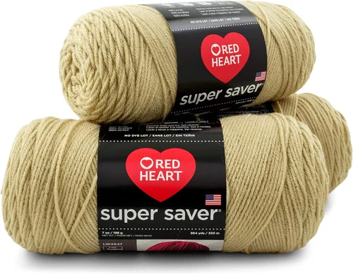 Vista 7 de RED HEART Paquete de 3 hilos Super Saver, ARAN paquete de 3