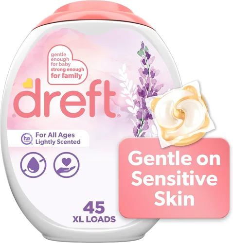 Vista 11 de Dreft - Detergente para ropa en cápsulas XL, aroma ligero, lavanda, 18
