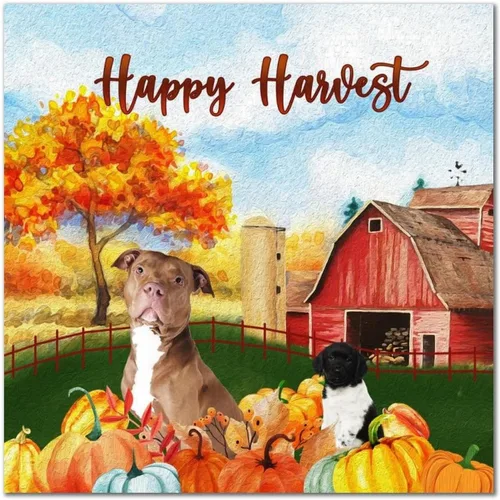 Vista 9 de Happy Harvest Frenchton Dog Barn Wood Sign Retro Fall Sweet Fall Wall Plaque Pumpkin Patch Wood Panels Home Wall Decoration for Home Kitchen Living