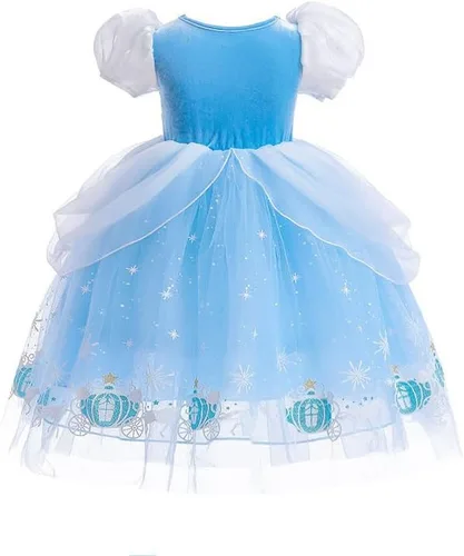 Vista 6 de Disfraz de princesa para niños y niñas + accesorios para carnaval de Halloween