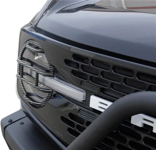 Vista 5 de Protectores de Faros Delanteros Recortes para Ford Bronco 4 Puertas 2021-2024 Kit de Accesorios de Protección de Faros Externos
