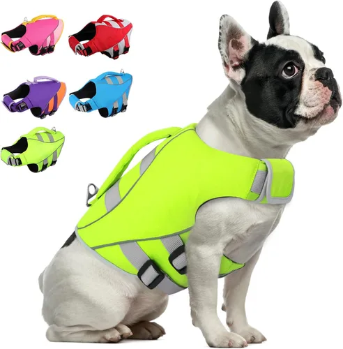 Vista 9 de Chaleco salvavidas para perros XS, chaleco salvavidas para perros pequeños, chaleco salvavidas para perros pequeños, chaleco salvavidas