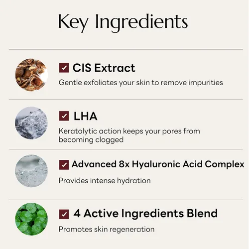 Vista 5 de molvany LHA CIS Gel Cleanser – Lavado facial coreano de pH bajo para el cuidado de la piel para encogimiento de poros, hidratación facial