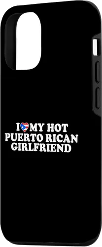 Vista 2 de Funda para iPhone 13 I Love My Hot Puerto Rican Girlfriend