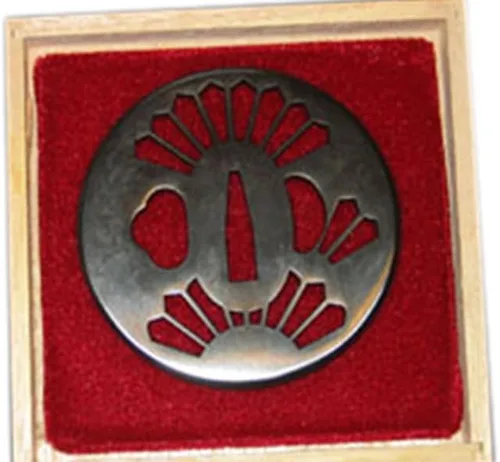 Vista 11 de Handmade Sword - Espada Samurai de aleación de hierro Tsuba, con caja de madera, para espadas Katana Wakizashi iron alloy tsuba hand guard, choose