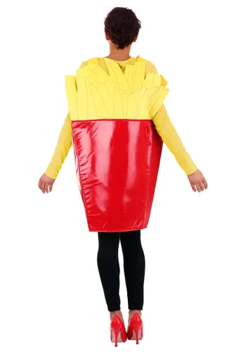 Vista 2 de Disfraz de Papas Fritas de Comida Rápida para Adultos Multicolor