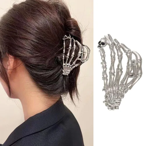 Vista 10 de ROMODIYA Pinza para el pelo de araña, clip de metal negro con diseño, accesorios para el cabello para cabello fino/grueso, gran agarre fuerte