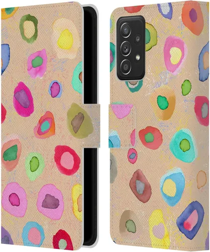 Vista 95 de Head Case Designs Officially Licensed Ninola Ditsy Flowers Yellow Nature Bold Leather Wallet Case Compatible with Samsung Galaxy A07 4G