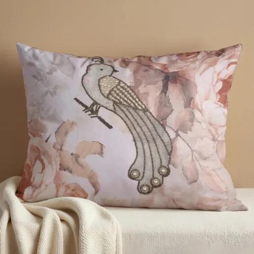 Vista 15 de Decozen Fundas de almohada decorativas con estampado de pájaros con diseño floral para decoración del hogar, sala de estar y dormitorio, funda