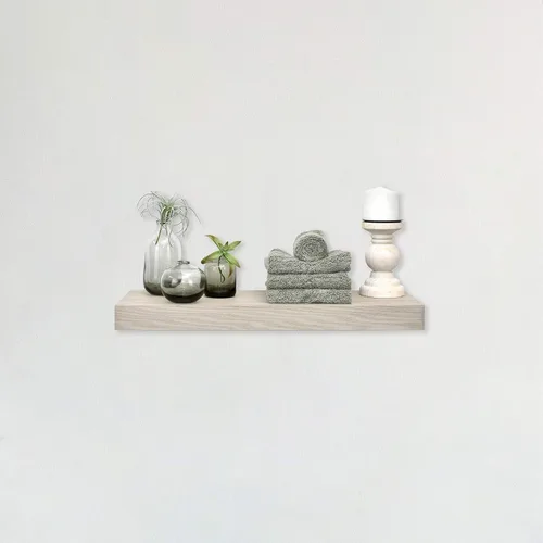 Vista 28 de MCS Estantes flotantes de grano de madera natural, 12 x 4 pulgadas, juego de 2, 12 x 4 pulgadas
