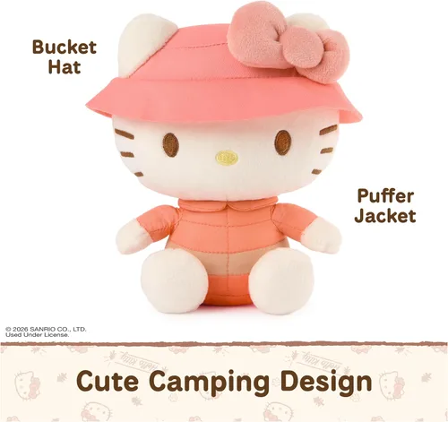 Vista 5 de GUND Sanrio Hello Kitty - Juguete de peluche de 6 pulgadas con traje