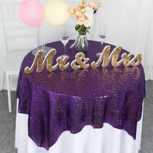 Vista 17 de Partisout - Mantel redondo de lentejuelas de 48 pulgadas color rosa brillante - Cubierta de mesa con purpurina brillante para boda, cumpleaños Rosa