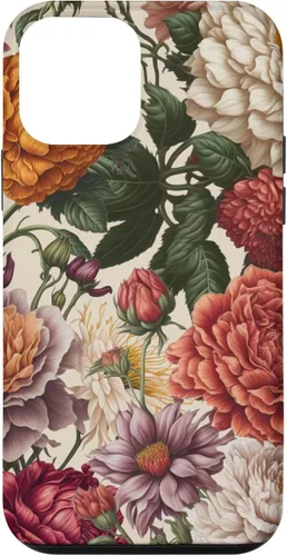 Vista 16 de Cute Flowers Vintage Botanical Floral Illustration Women Case for iPhone 17