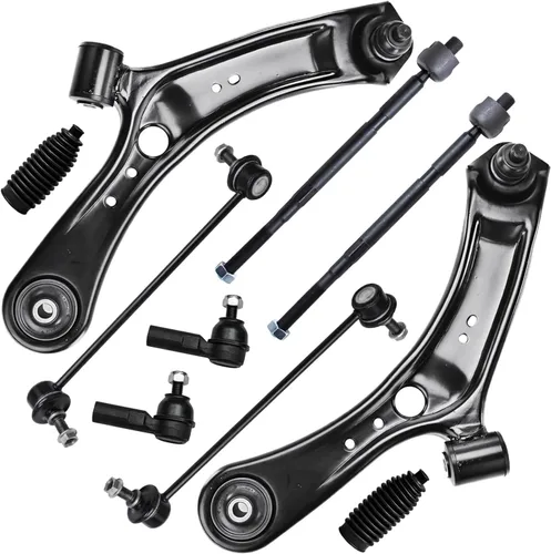 Vista 196 de Detroit Axle - Kit de suspensión delantera de 10 piezas para Chevrolet Trailblazer GMC Envoy 2004-2007 2005 2006 Soportes de brazo de control