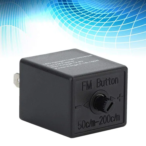 Vista 6 de Relé de intermitente LED ajustable de 12V 3 PIN para motocicleta automotriz, parpadeo de luz de giro, 0. 150W, plástico ABS
