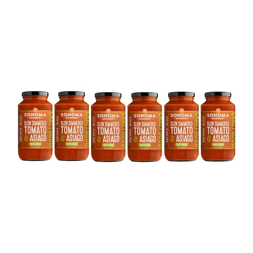 Vista 27 de Sonoma Gourmet Tomate cherry con salsa de pasta de albahaca USDA orgánico, sin OMG, sin gluten y sin azúcar añadido, hecho con ingredientes