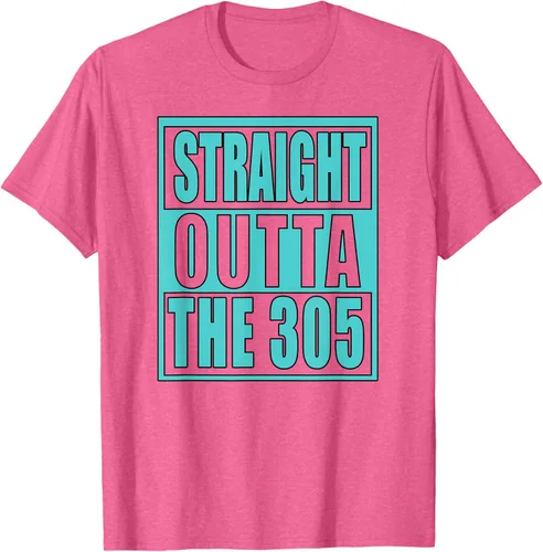 Vista 30 de Miami Straight Outta The 305 Funny South Florida Fan - Camiseta