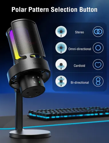 Vista 4 de FIFINE Auriculares USB para jugadores y PC de computadora, auriculares para juegos de transmisión con sonido envolvente 7.1, micrófono desmontable