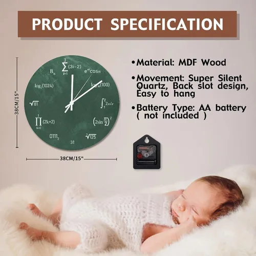 Vista 83 de Reloj de pared de guitarra acústica con aspecto de madera natural, reloj de madera rústico y elegante, 10 silenciosos, sin tictac, de cuarzo