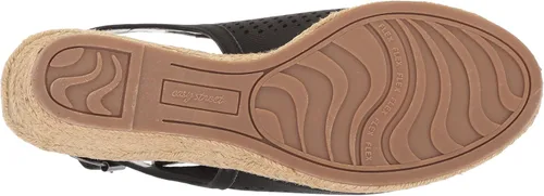 Vista 4 de Easy Street Stacy para mujer Lino Negro