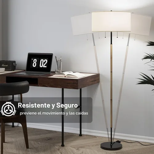 Vista 4 de Karjoefar Lámpara de pie de mediados de siglo de 2 luces de 3