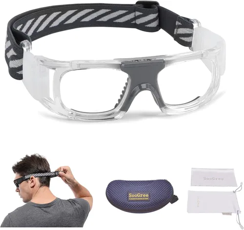 Vista 8 de SooGree Gafas deportivas para hombre, gafas protectoras antivaho para baloncesto