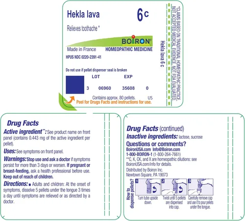Vista 8 de Boiron Hekla Lava 6C Medicina homeopática para el dolor de muelas - 80 pellets Gránulos homeopáticos de medicina única para el dolor de muelas.