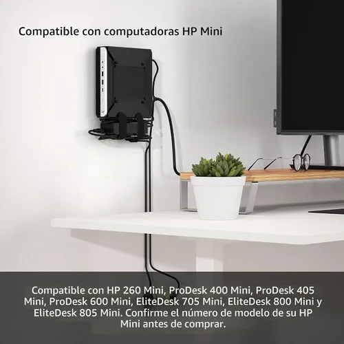 Vista 4 de HumanCentric Soporte de montaje VESA para HP Desktop Mini, ProDesk