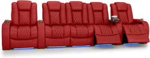 Vista 133 de Seatcraft Asiento de cine en casa Diamante Marrón Reclinable Individual