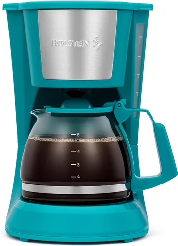 Vista 14 de Holstein Housewares Cafetera personal con taza de viaje de 14 onzas, máquina compacta de un solo toque con filtro reutilizable, apagado automático