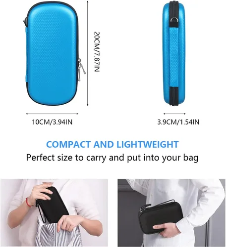 Vista 3 de Funda para dispositivos digitales impermeable para tarjetas de memoria, doble capa, todo en uno, diseñada para discos duros externos, unidades flash