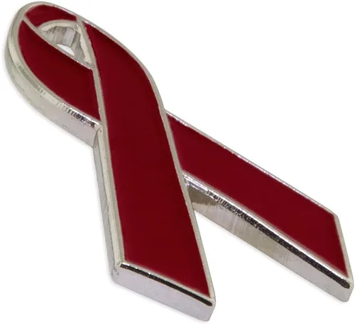 Vista 15 de PinMart Awareness - Pin de solapa esmaltado – Pin de cinta chapado en níquel y oro – Cinta de prevención y conciencia – Broche de joyería con parte