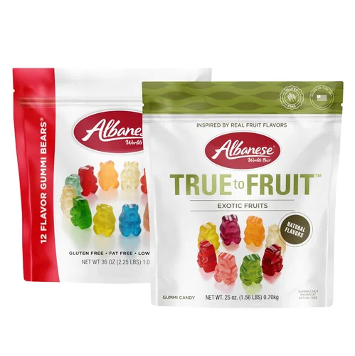 Vista 16 de Albanese World's Best True to Fruit™ - Gomitas de frutas favoritas estadounidenses, bolsa de caramelo de 0.75 onzas (paquete de 200)