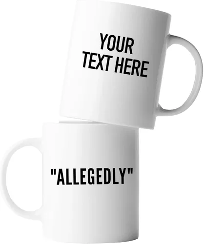 Vista 11 de Allegedly Lawyer - Taza divertida de graduación para estudiantes de derecho, profesores, abogados, taza de café de cerámica, novedosa, 11 onzas
