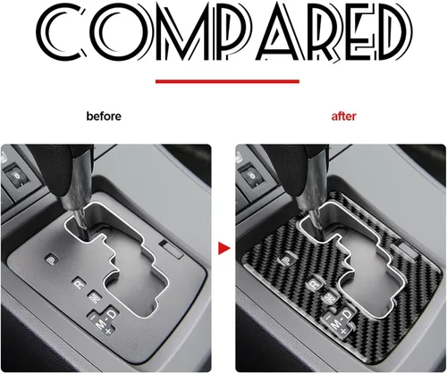 Vista 3 de AIRSPEED Cubierta Adhesiva de Consola Central de Fibra de Carbono para Cambio de Marchas Panel Interior para Mazda 3 2010 2011 2012 2013 Accesorios
