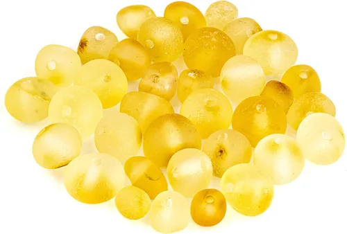 Vista 19 de Cuentas de ámbar estilo barroco, pulido y crudo, piedra báltica 100% natural, 0.197-0.236 in, suelta con agujeros perforados, varios colores - Amber