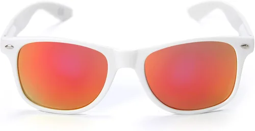 Vista 3 de NCAA Virginia Tech Hokies VT-6 - Gafas de sol con lente granate, color blanco, talla única