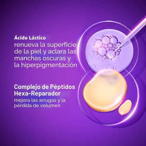 Vista 4 de Olay Regenerist - Exfoliante químico para cara, mascarilla facial durante la noche, cuidado de la piel antienvejecimiento, suero de noche
