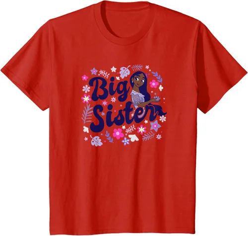 Vista 3 de Disney Encanto Isabela Madrigal Big Sister - Camiseta floral, gris, S Asfalto