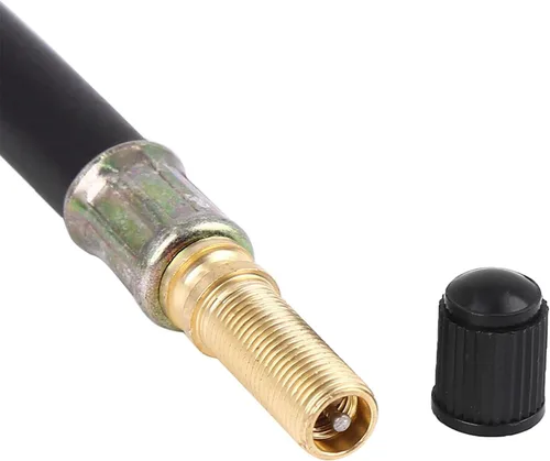 Vista 5 de X AUTOHAUX Adaptador de válvula de neumático de extensión flexible de 5.512 in para camión autobús RV coche valve stem adapter, air chuck adapter