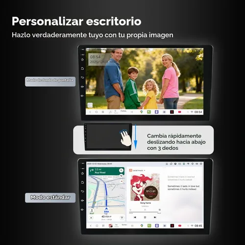 Vista 4 de DUDUAUTO DUDU3 - Radio de coche para BMW X3 E83 2004-2012 actualización estéreo de 8 núcleos 4 GB+64 GB 9 pulgadas Carplay y Android Auto unidad