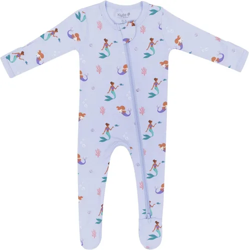Vista 5 de Kyte Baby - Mameluco unisex con cierre de cremallera, de rayón hecho de bambú, 0-24 meses Barbie Astronauta