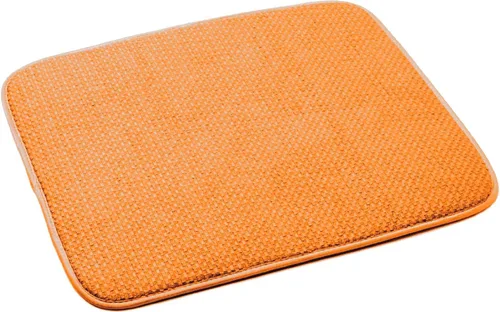 Vista 5 de Tapete de secado de platos para mantel individual de cocina, 16.1 x 18.1 in, reversible, antideslizante, tapete de secado para fregadero, tapete